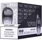 White Gummy Pixi 50K Disposable Vape Package by Vape4Less.