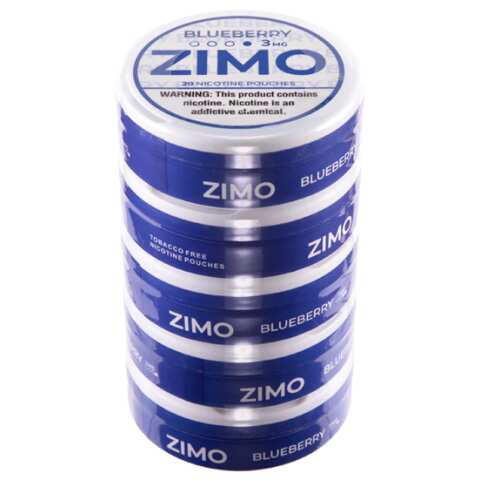 Blueberry ZIMO Nicotine Pouches - 5 Packs - 3mg