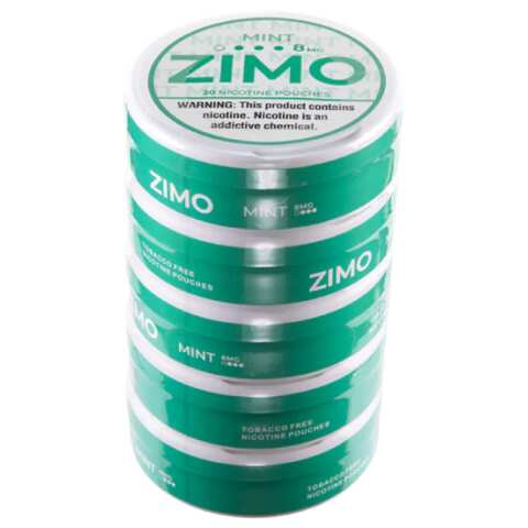 Mint ZIMO Nicotine Pouches - 5 Pack - 8mg
