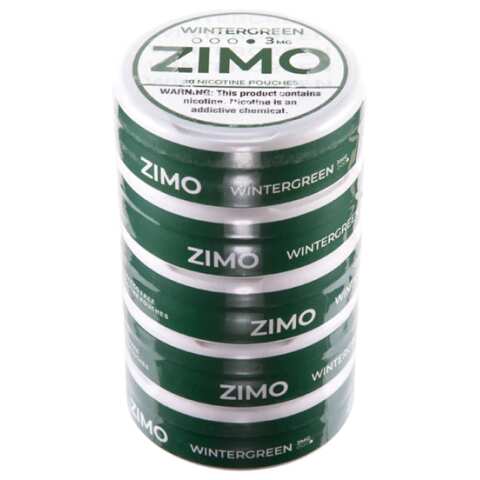 Wintergreen ZIMO Nicotine Pouches - 5PK - 3mg