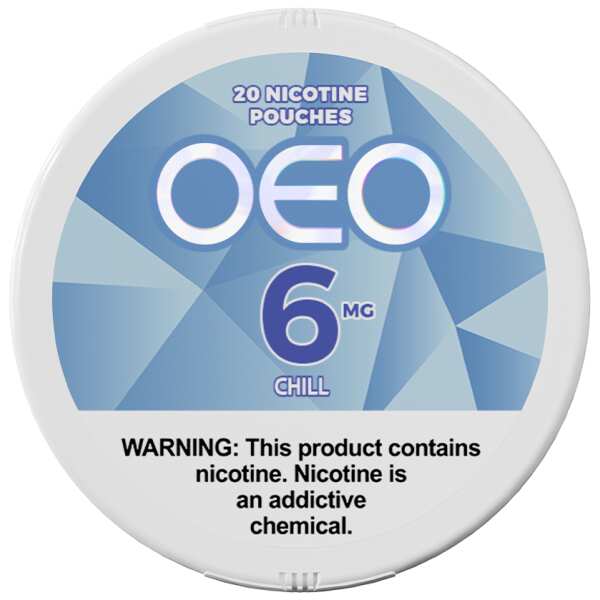 A Chill OEO nicotine pouches can by Vape4Less.