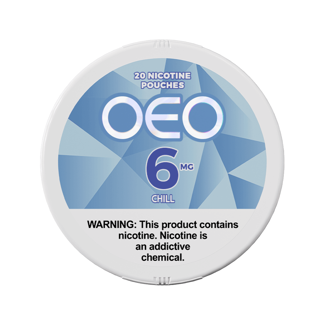 chill-6MG A Chill OEO nicotine pouches can by Vape4Less.