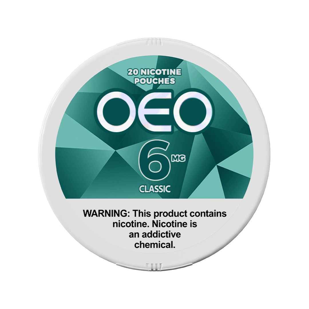 A Classic OEO nicotine pouches can by Vape4Less.