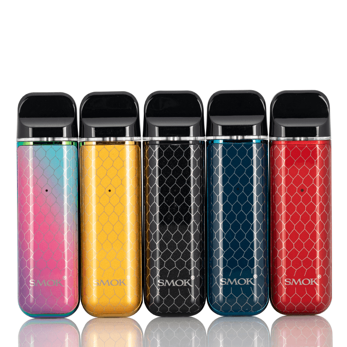 A 2ml SMOK NOVO 3 Pod System device with sleek compact body and refillable pod attached. by Vape4Less.