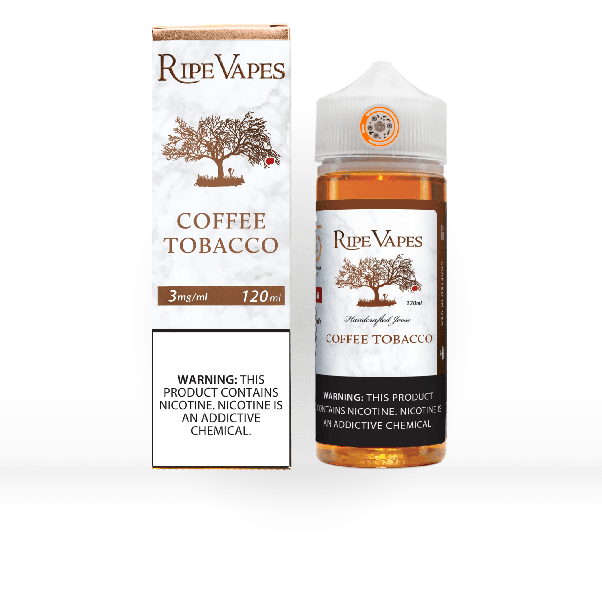 Coffee-Tobacco_120ml_Bottle-and-Box_WEBver_2500x2500_V2_White-BG-1-2048x2048 Coffee Tobacco Ripe Vapes 120mL e-liquid bottle
