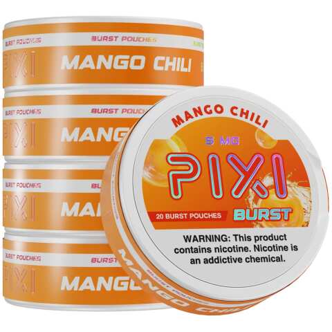 Mango Chili Pixi Burst nicotine pouches can
