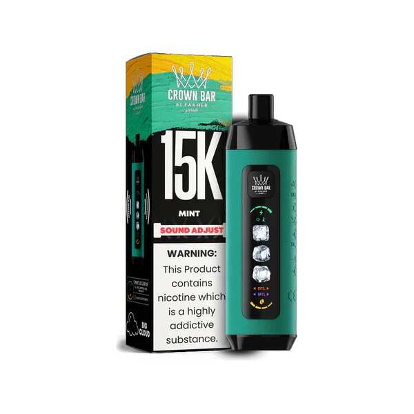 Mint Al Fakher Crown Bar Ice Adjust 15K, Mint Al Fakher Crown Bar, Al Fakher Crown Bar