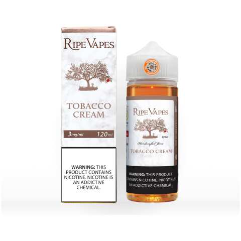 Tobacco Cream Ripe Vapes 120mL e-liquid bottle