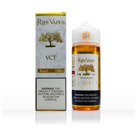 VCT Ripe Vapes 120mL e-liquid bottle