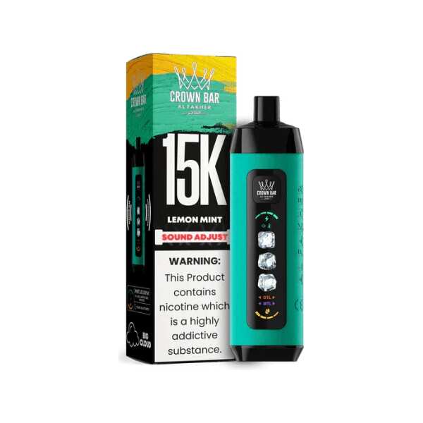 Lemon Mint Al Fakher Crown Bar Ice Adjust 15K disposable vape