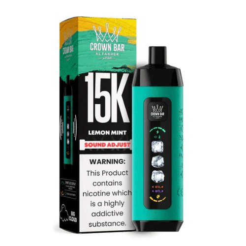 Lemon Mint Al Fakher Crown Bar Ice Adjust 15K disposable vape