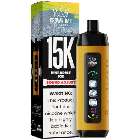 Pineapple Ice Al Fakher Crown Bar Ice Adjust 15K Disposable vape