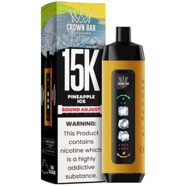 Pineapple Ice Al Fakher Crown Bar Ice Adjust 15K Disposable vape