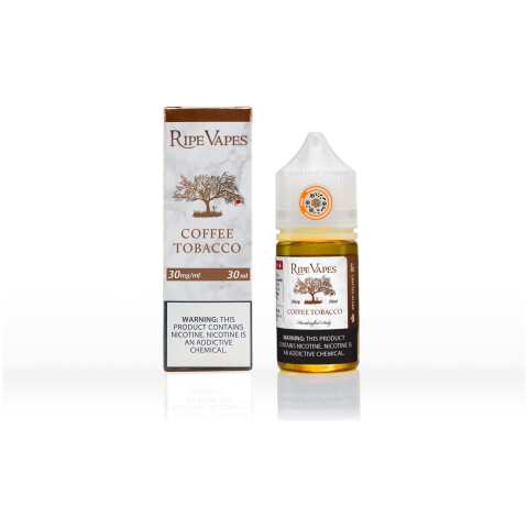 Coffee Tobacco Ripe Vapes 30mL - Salt Nic Bottle - Roasted Coffee & Premium Tobacco