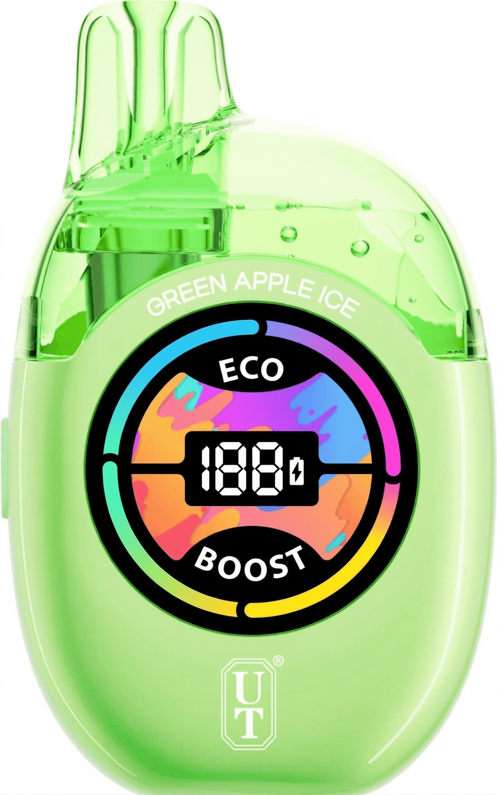 Green Apple Ice UT Clear Tank 50K Disposable Vape - Icy Tart Green Apple Flavor