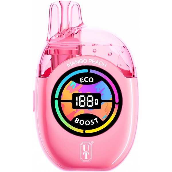 Mango Peach UT Clear Tank 50K Disposable Vape - Succulent Mango & Sweet Peach Flavor