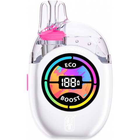 White Gummy UT Clear Tank 50K offers a sweet pineapple gummy candy flavor with Boost/Eco modes and 50,000 puffs. Fast USA shipping. 100% Original!