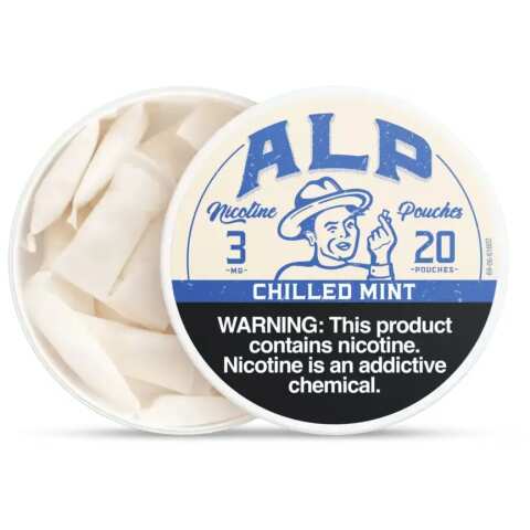 Chilled Mint ALP Nicotine Pouches can opened