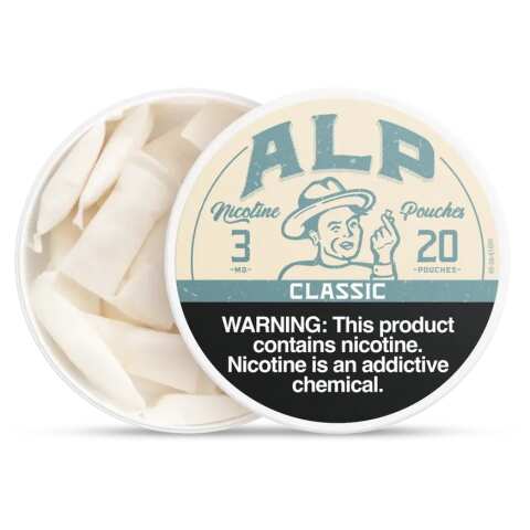 Classic ALP Nicotine Pouches can opened from the top