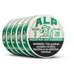 Mountain Wintergreen ALP Nicotine Pouches packs