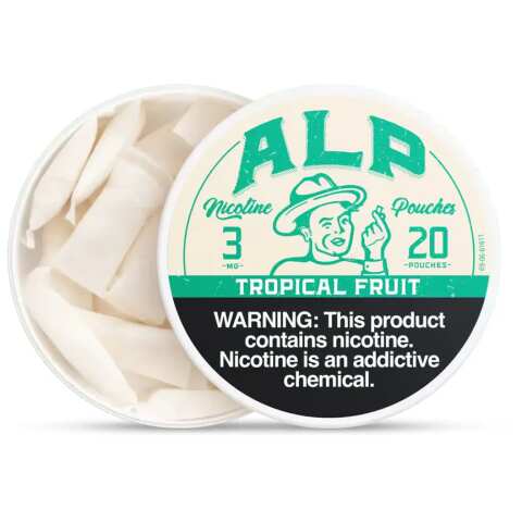 Tropical Fruit ALP Nicotine Pouches can opened