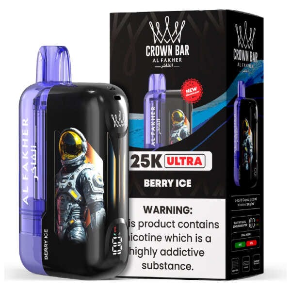 Berry Ice Al Fakher Crown Bar Ultra 25K Disposable Vape