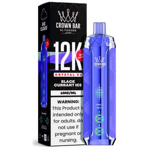 Black Currant Ice Al Fakher Crown Bar Crystal V2 12K