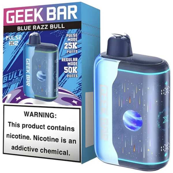 Blue Razz Bull Geek Bar Pulse X2 50K Disposable Vape