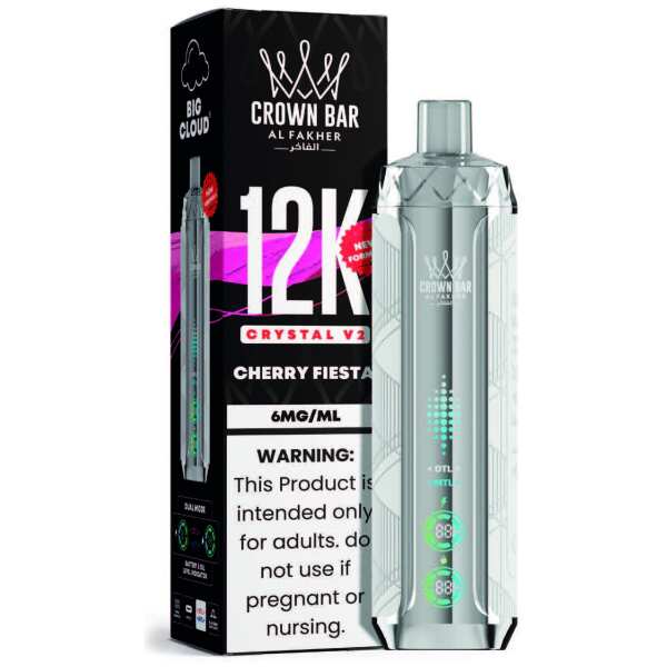 Cherry Fiesta Al Fakher Crown Bar Crystal V2 12K
