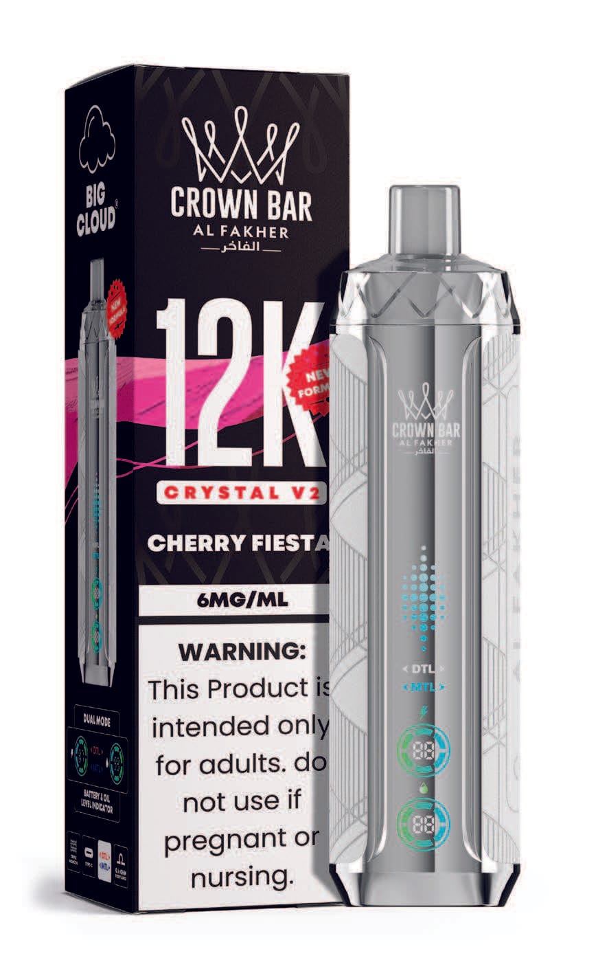 Cherry Fiesta Al Fakher Crown Bar Crystal V2 12K