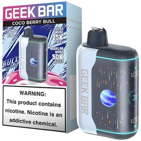 Coco Berry Bull Geek Bar Pulse X2 50K Disposable Vape