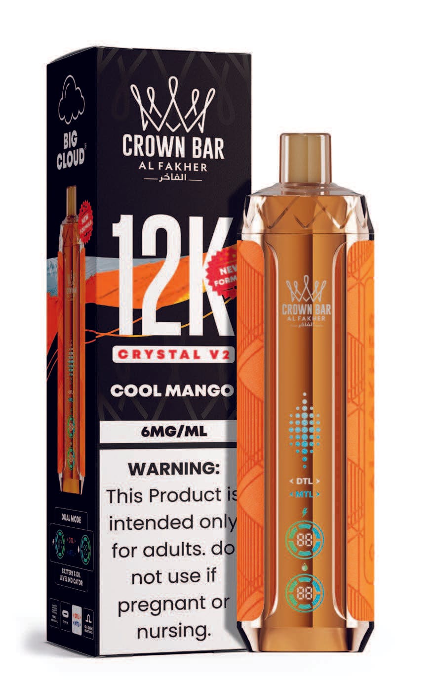 Cool Mango Al Fakher Crown Bar Crystal V2 12K