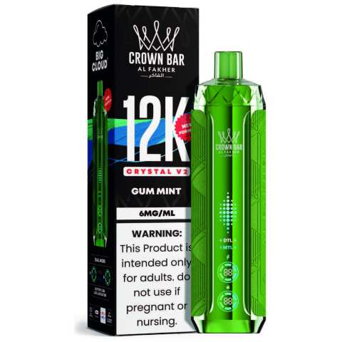 Gum Mint Al Fakher Crown Bar Crystal V2 12K