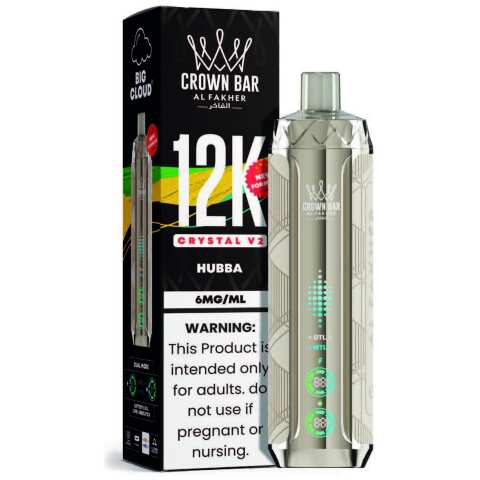 Hubba Al Fakher Crown Bar Crystal V2 12K