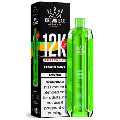 Lemon Mint Al Fakher Crown Bar Crystal V2 12K
