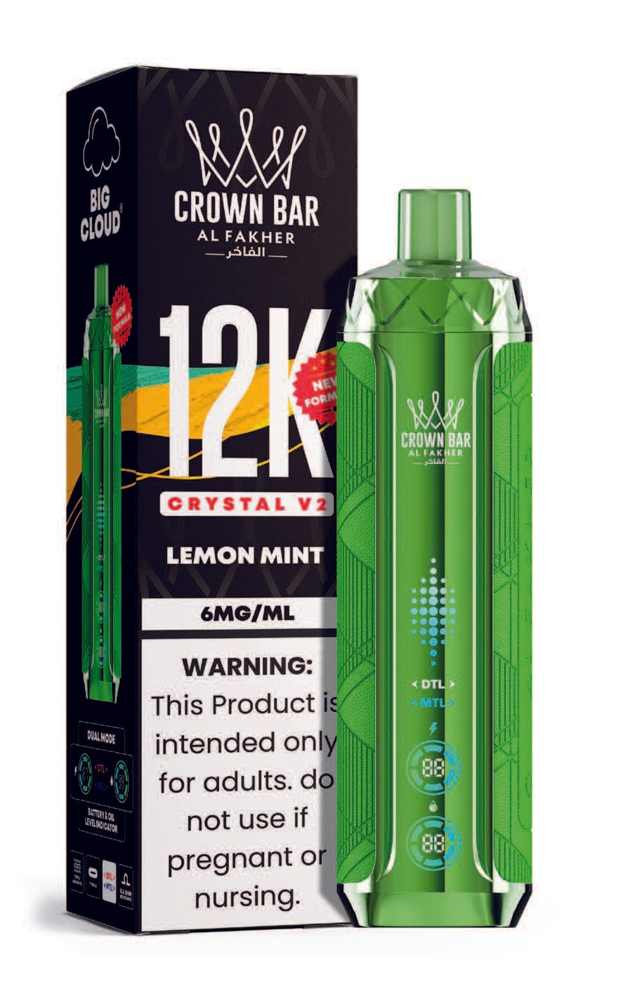 Lemon Mint Al Fakher Crown Bar Crystal V2 12K