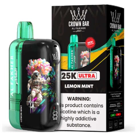 Lemon Mint Al Fakher Crown Bar Ultra 25K Disposable Vape