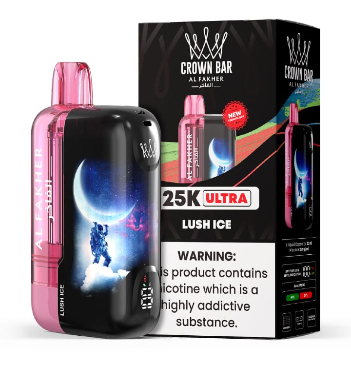 Lush Ice Al Fakher Crown Bar Ultra 25K Disposable Vape