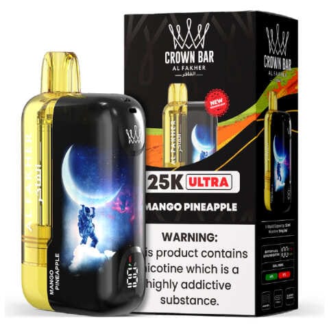 Mango Pineapple Al Fakher Crown Bar Ultra 25K Disposable Vape