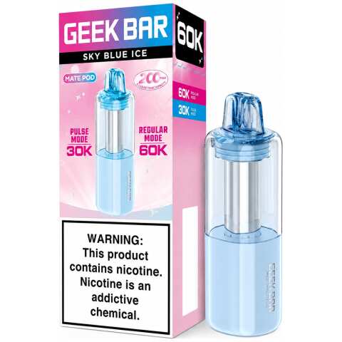 Sky Blue Ice Geek Bar Mate Pod 60K