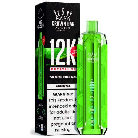 Space Dream Al Fakher Crown Bar Crystal V2 12K Disposable Vape
