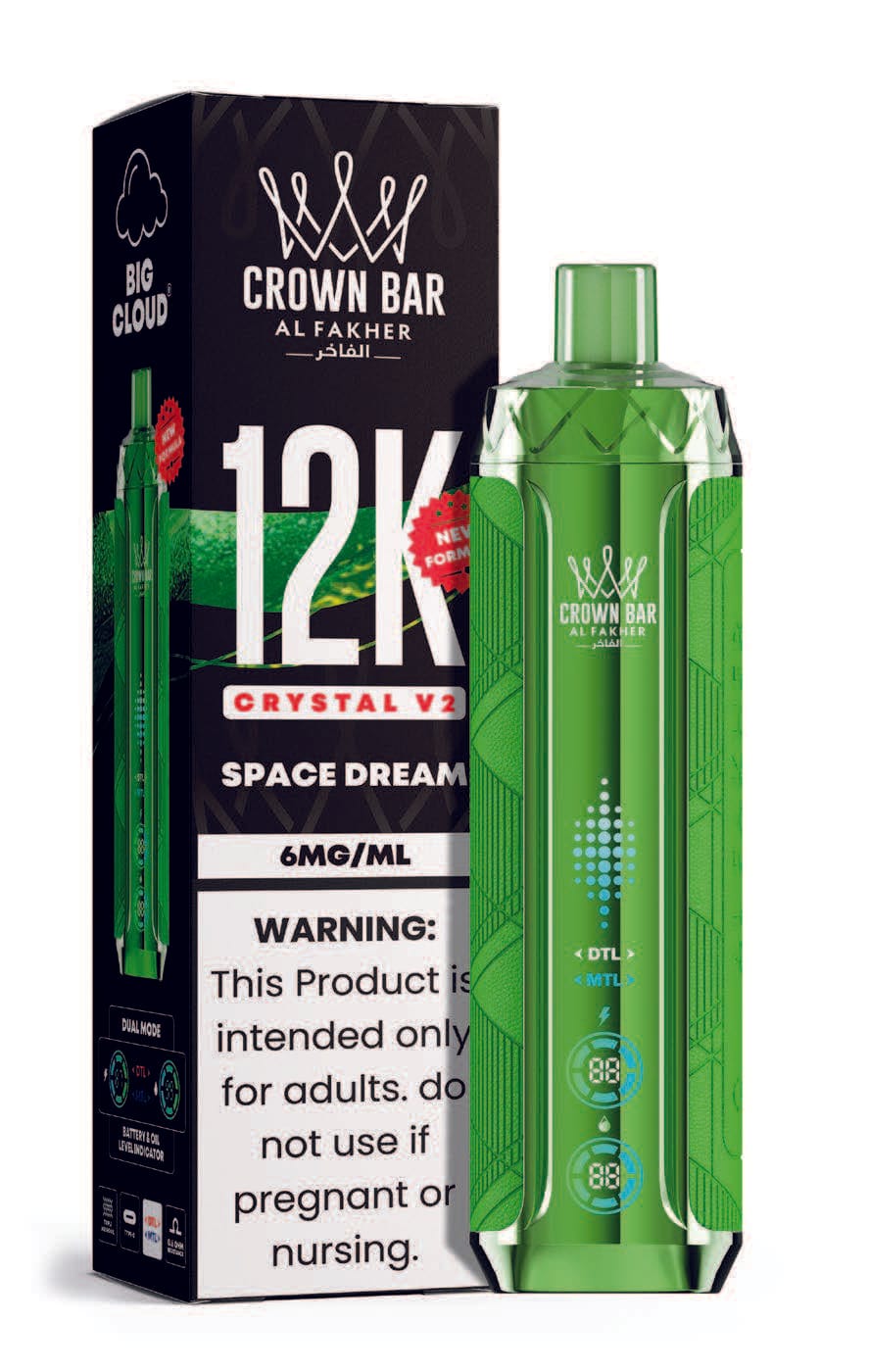Space Dream Al Fakher Crown Bar Crystal V2 12K Disposable Vape