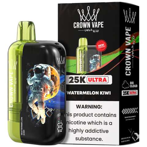 Watermelon Kiwi Al Fakher Crown Bar Ultra 25K Disposable Vape