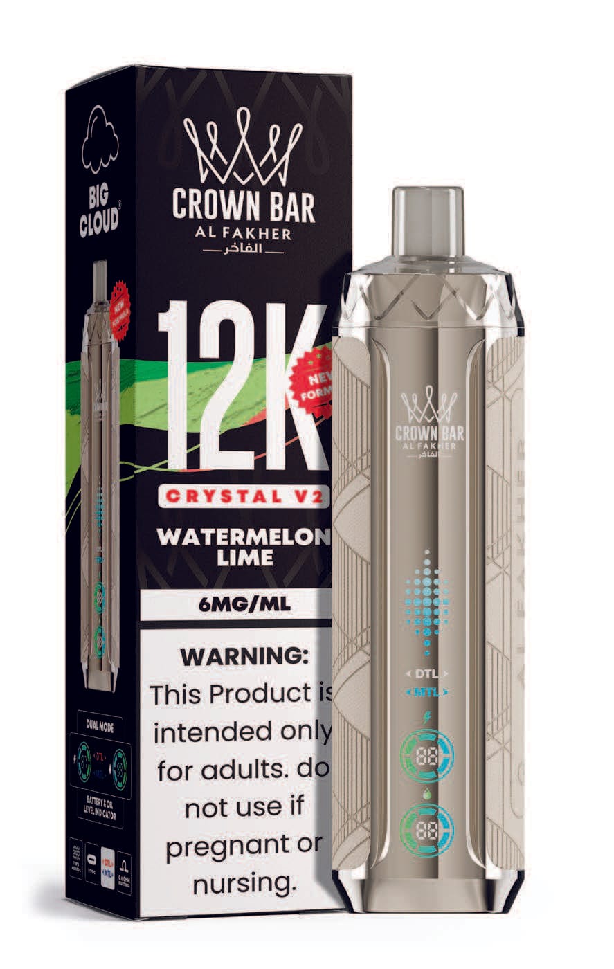 Watermelon Lime Al Fakher Crown Bar Crystal V2 12K