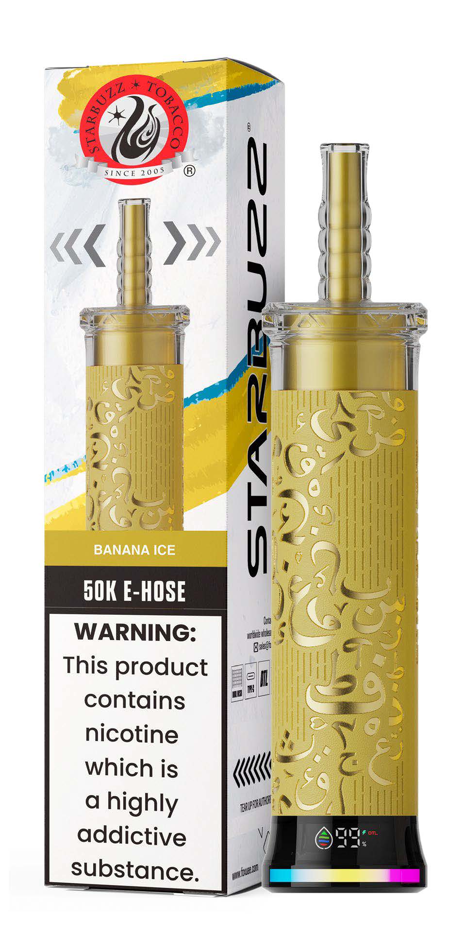 Banana Ice Starbuzz E-Hose 50K Disposable Vape