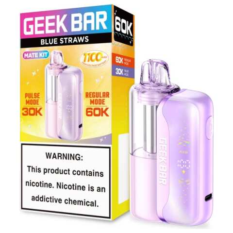 Blue Straws Geek Bar Mate Kit 60K