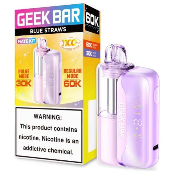 Blue Straws Geek Bar Mate Kit 60K