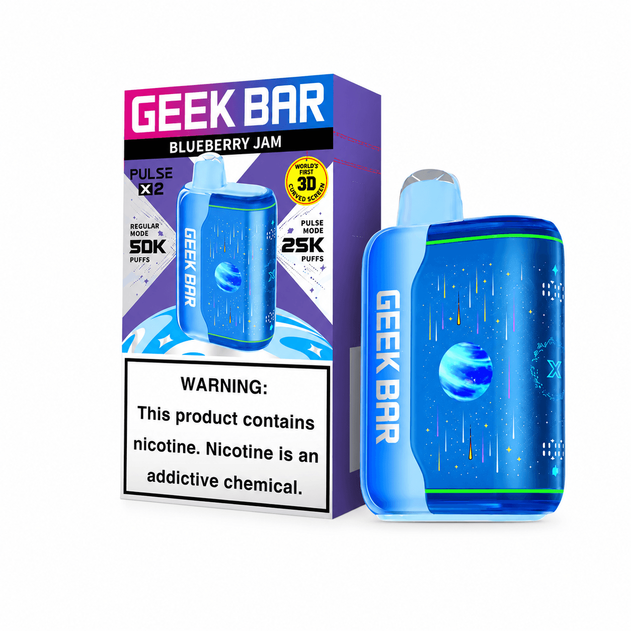 Blueberry Jam Geek Bar Pulse X2 50K