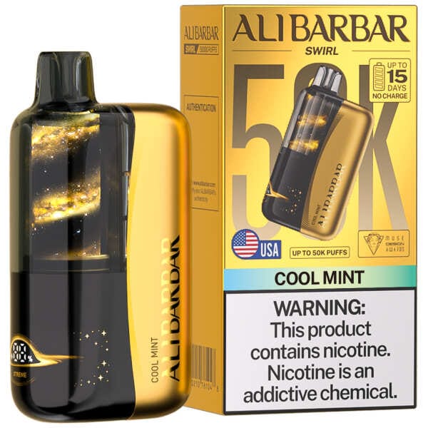 Cool Mint Alibarbar Swirl 50K Disposable Vape