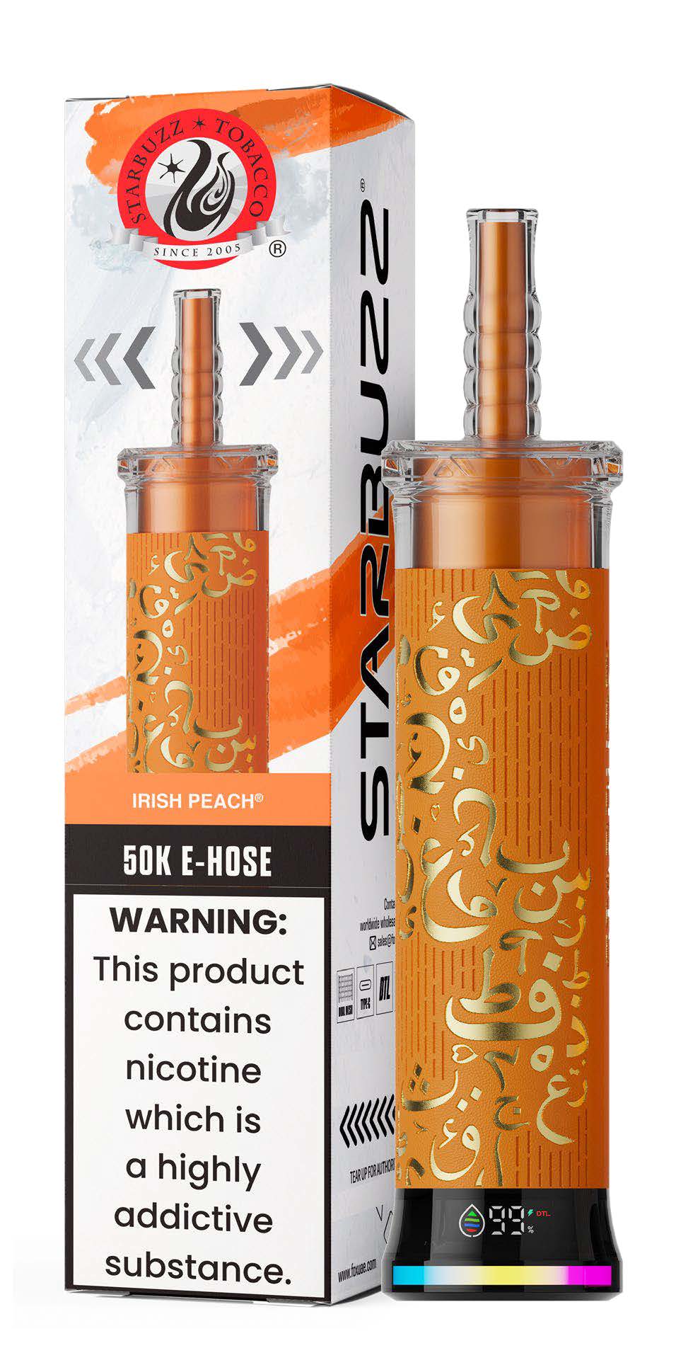 Irish Peach Starbuzz E-Hose 50K